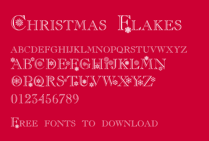 FREE Christmas font - One Website Design, Essex