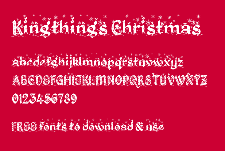 FREE Christmas fonts - One Website Design, UK