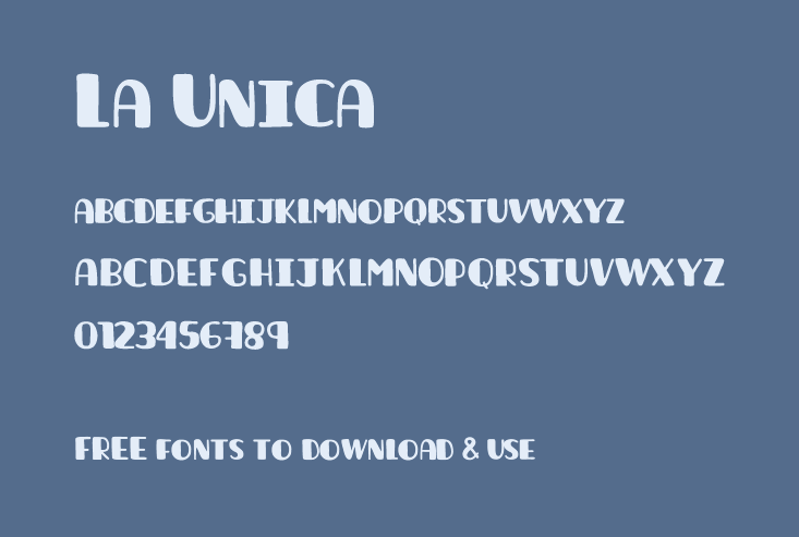 Free fonts to download from One Website Design