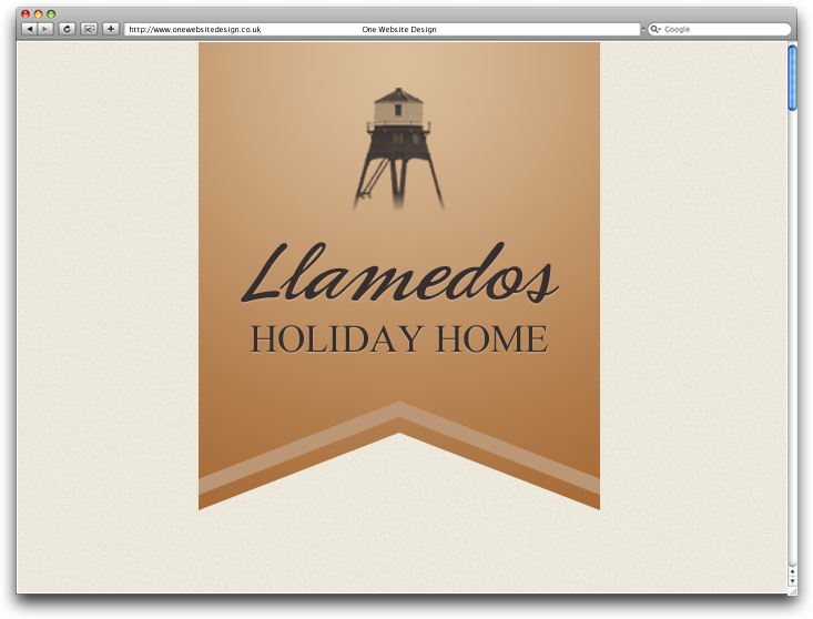 LLamedos Holiday Home logo by One Website Design, Essex