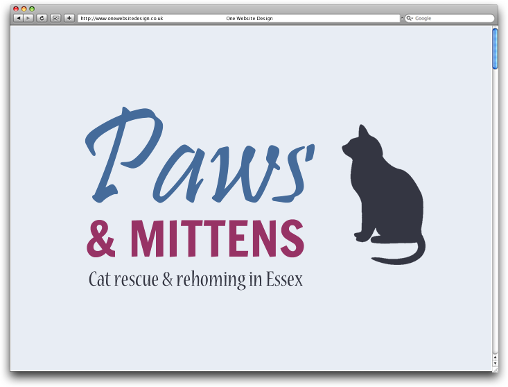 Logo design for Paws & Mittens